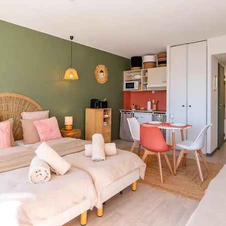 Cosy 2-3 Pers, Balcon, Parking Prive, Clim, Wifi - 15 Min Sanctuaire アパート *